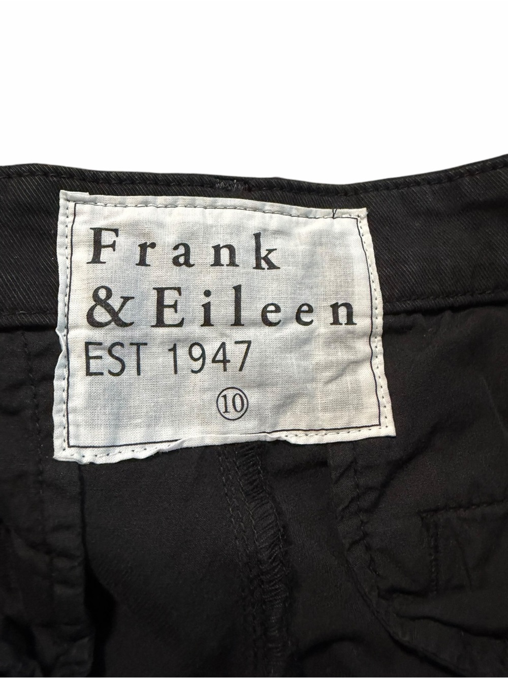 Frank & Eileen Wicklow The Italian Chino Pants | Washed Black | Size 10 - Picture 5 of 8